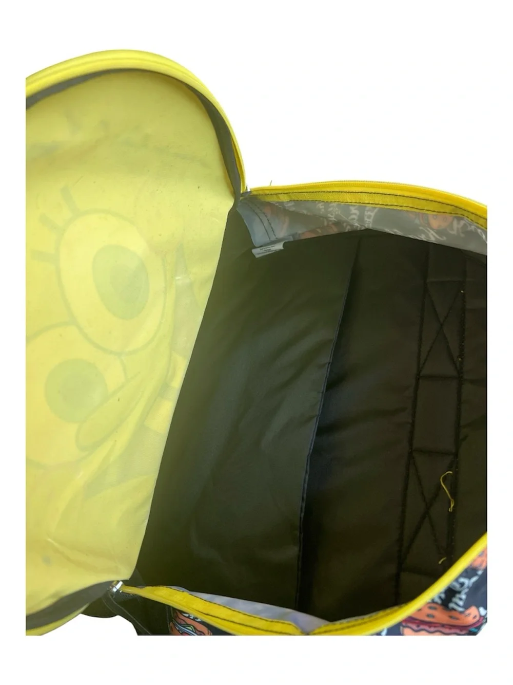 SpongeBob SquarePants Yellow Kids Backpack with krabby patty Front Pocket
